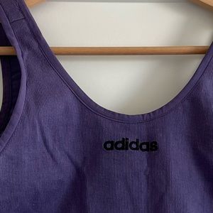 Purple Adidas cut out sports bra - size L